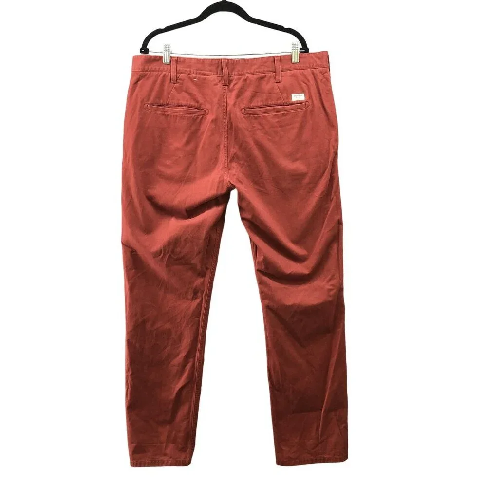 Timberland Chino Pants Mens Size‎ 38 Straight Leg Brown Flat Front Cotton